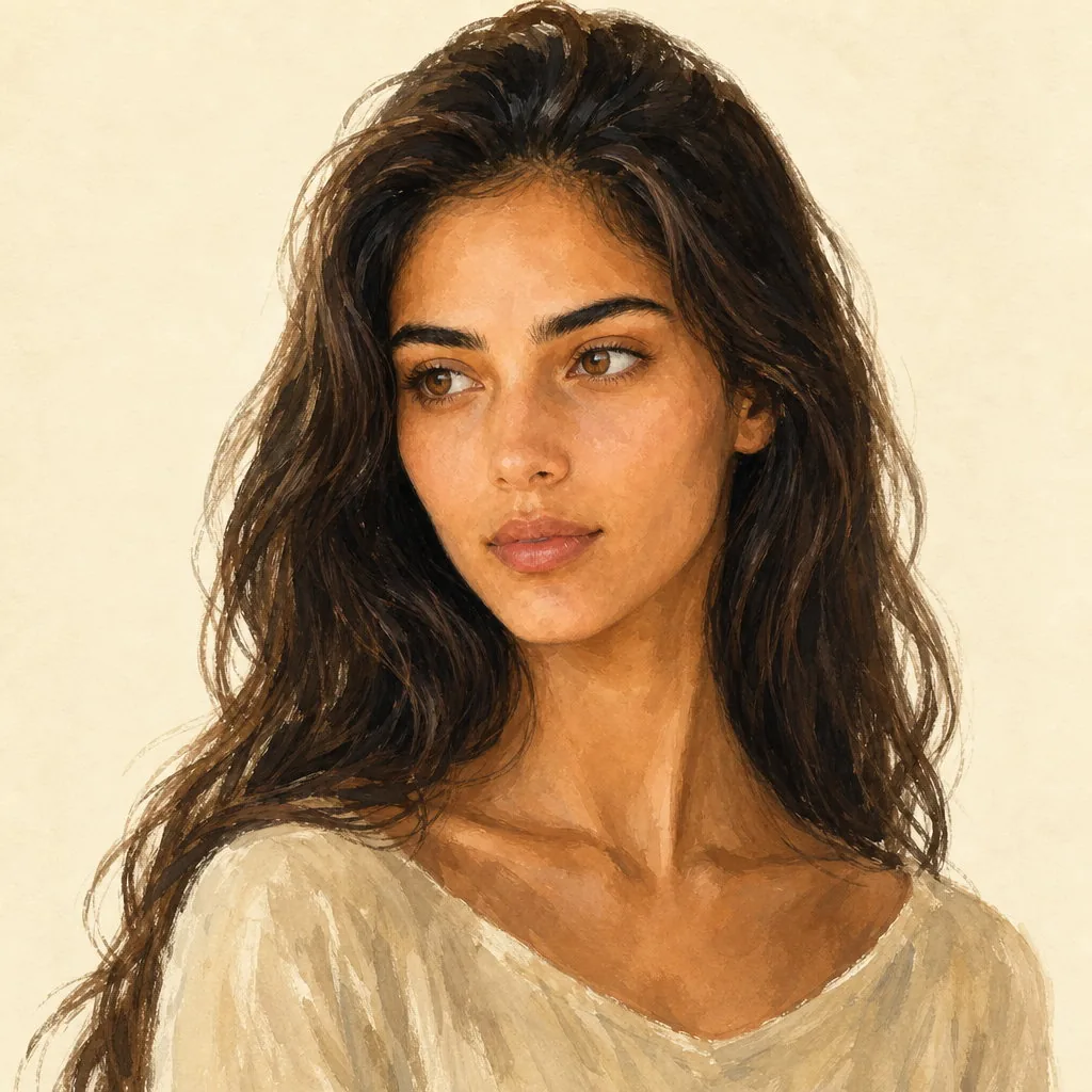 The same AI-generated character as a gouache storybook illustration