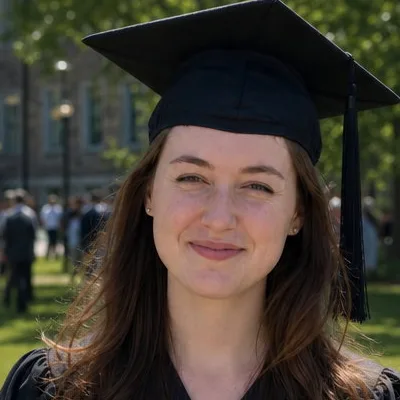 Close crop of the portrait at 100%, showing the same pores, lines, and skin tone as the upload