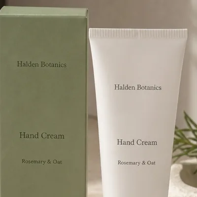 Close crop of the product photo at 100%, showing the same label text and logo as the upload