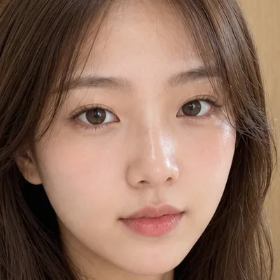 Close crop of the profile picture at 100%, showing the same pores, lines, and skin tone as the upload